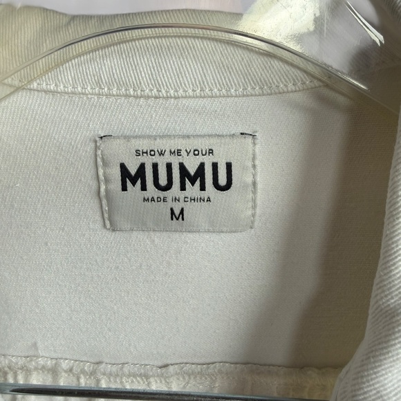 Show Me Your Mumu Outlaw Pearly White Romper Sz M - Picture 7 of 8